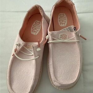 Hey Dude Women's Light Pink Loafers